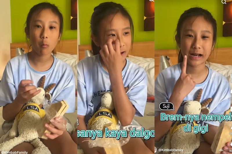 Bocah Korea cicip brem pertama kali
