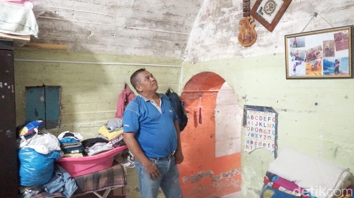 Denny Syahputra pemilik bunker Jepang di Medan. (Ahsanul/detikSumut)