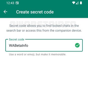 Fitur password khusus untuk locked chat di WhatsApp