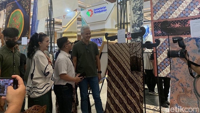 Ganjar Pranowo di Inacraft 2023 di JCC Senayan, Jakarta (Mulia/detikcom)