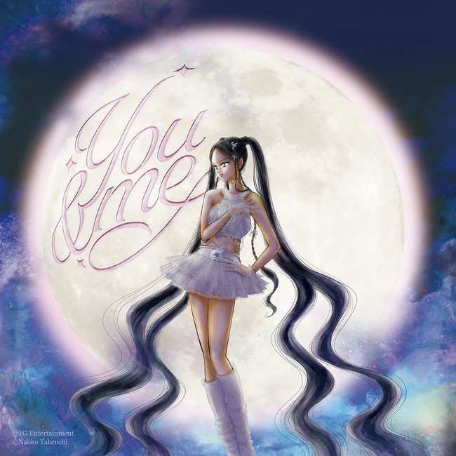 Ternyata poster lagu Jennie BLACKPINK dibuat oleh creator kartun anime Sailor Moon. YG Entertainment berkolaborasi dengan Naoko Takeuchi dan akan merilis merchandise You & Me yang didesain sang legenda.Foto: dok. YG Entertainment
