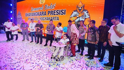 Momen Kapolri di Semarak Bayangkara di DIY, Gandeng Komunitas Difabel