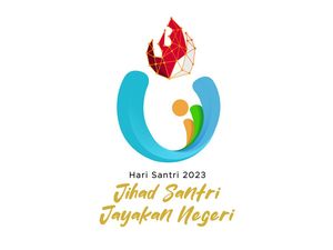 Logo Hari Santri Nasional 2023 Resmi dari Kemenag, Lengkap dengan Temanya