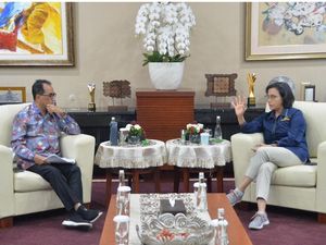 Momen Menhub Budi Karya Bertemu Menkeu Sri Mulyani, Ada Apa?