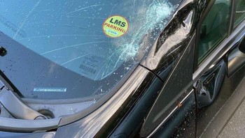 Tetangga apartemen menjatuhkan barang ke mobil di bawah. Foto: Bored Panda