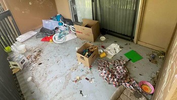Sungguh tidak nyaman melihat pemandangan di depan rumah tetangga ini. Foto: Bored Panda