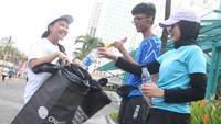 Sampah yang terkumpul pada Aksi Asri kali ini berjumlah total 43 kg sampah, yang terdiri atas sampah plastik 26 kg, sampah kertas 10 kg, sampah organik 4 kg dan lainnya 3 kg. 