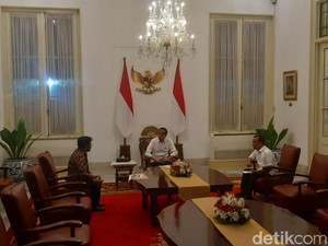 Potret SYL saat Pamit Temui Jokowi di Istana