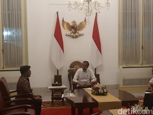 Penampakan Pertemuan Jokowi dan Syahrul Yasin Limpo di Istana