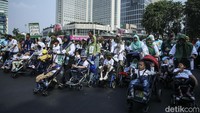 Jalan santai tersebut sekaligus memperingati Hari Cerebral Palsy Sedunia yang jatuh setiap tanggal 6 Oktober. 