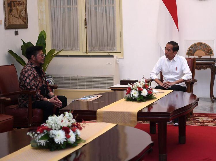 Momen Pertemuan Jokowi dengan Eks Mentan Syahrul Yasin Limpo di Istana