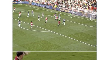 Proses gol kedua dari pemain Skotlandia yang membuat fans di Old Traffor bergemuruh. Foto: Twitter