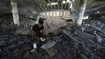 Masjid di Gaza Hancur Akibat Serangan Udara Israel