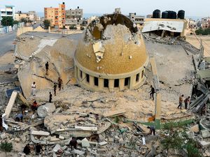 Biadab! Masjid Terkenal di Gaza Hancur Lebur Digempur Israel