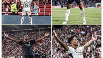 Selebrasi khas Jude Bellingham. Foto: Twitter
