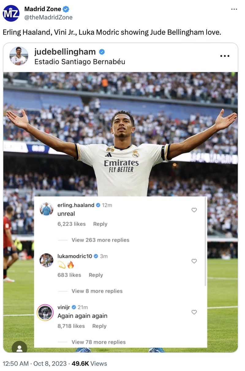 Meme Jude Bellingham Real Madrid