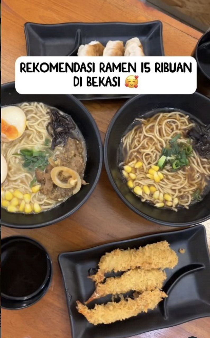 Oishi! 5 Ramen di Bekasi Ini Harganya Mulai dari Rp 15 Ribu