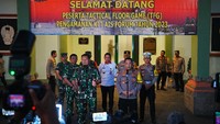 Foto: Panglima TNI Laksamana Yudo Margono dan Kapolri Jenderal Listyo Sigit Prabowo saat menyampaikan keterangan kepada wartawan terkait pengamanan KTT AIS. (Dok. Istimewa)