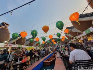 Sensasi Wisata 9 Negara di Pasar Senggol Bekasi