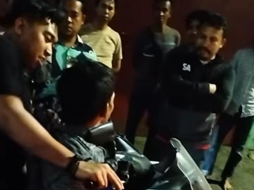 Pria di Makassar dibekuk usai mencoba membegal polisi.