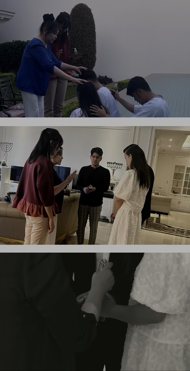 Pengukuhan pernikahan dipandu oleh Gideon Simanjuntak di Gereja Tiberias Indonesia. Pengukuhan telah dilakukan pada September 2023. Foto: Dok. Instagram @rendykjaernett1 @ladynayoan @wusisters.collection @byantonius