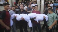 Diketahui, Israel telah melancarkan serangan udara ke Hamas sejak serangan mematikan yang dilakukan Hamas terhadap Israel pada Sabtu (7/10/2023) pagi. AP Photo/Hatem Ali.  