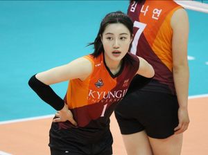Berparas Cantik, Atlet Voli Korsel Ini Curi Perhatian di Asian Games