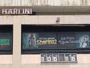 Begini Jadinya Poster Petualangan Sherina 2 Lukisan Parsan di Bioskop Rajawali