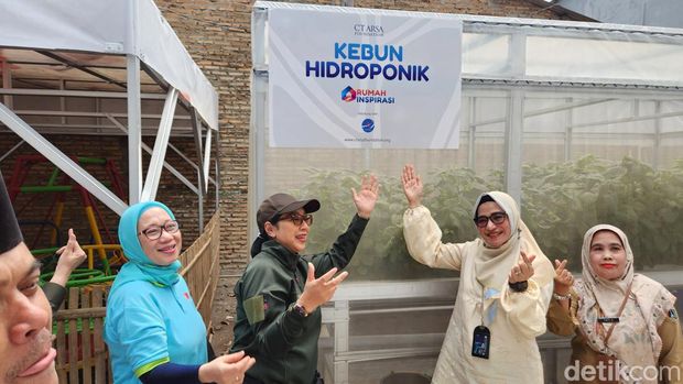 CT ARSA Foundation resmikan Rumah Inspirasi di Kamal Jakbar. (Adrial/detikcom)