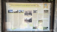 Papan informasi kawasan Candi Borobudur.