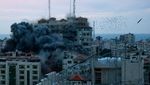 Detik-detik Gedung Tinggi di Gaza Ambruk Dirudal Israel