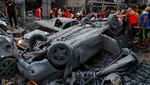 Mobil-mobil di Gaza Hancur Digempur Militer Israel