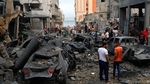 Mobil-mobil di Gaza Hancur Digempur Militer Israel