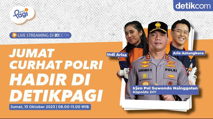 Jumat Curhat detikPagi bersama Kapolda DIY Irjen Suwondo Nainggolan