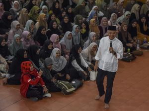 Momen Ganjar Silaturahmi Kebangsaan di Pondok Pesantren Ciamis