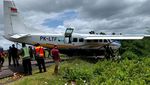 Penampakan Pesawat yang Angkut 8 Orang Kecelakaan di Papua Pegunungan