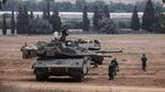 Penampakan Tank-tank Israel Siaga di Sekitar Jalur Gaza