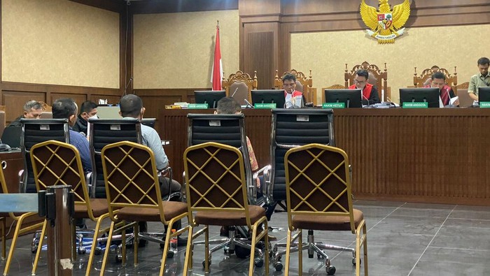 Sidang kasus korupsi proyek BTS 4G (Wilda/detikcom)