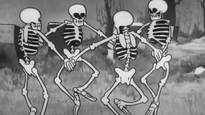 Film Disney bertajuk The Skeleton Dance yang dilarang tayang gegara terlalu seram.