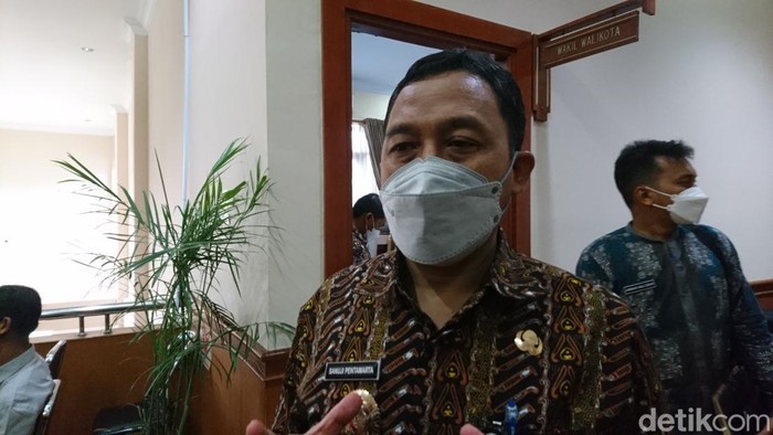 Wakil Wali Kota Cilegon, Sanuji Pentamarta (M Iqbal/detikcom)