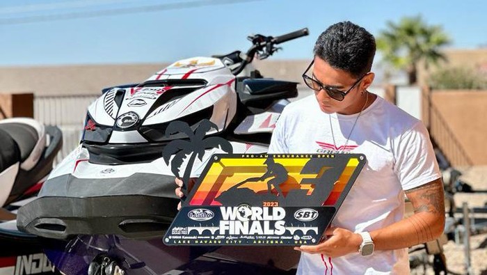 Ajang Kejuaraan Dunia “The 42nd World Finals 2023” olahraga Jetski kembali digelar di tahun 202. Aqsa Anwar berhasil naik podium.