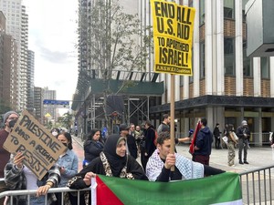 Warga New York Gelar Aksi Pro-Palestina dan Pro-Israel