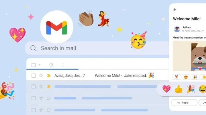 Fitur Reaksi Emoji di Gmail