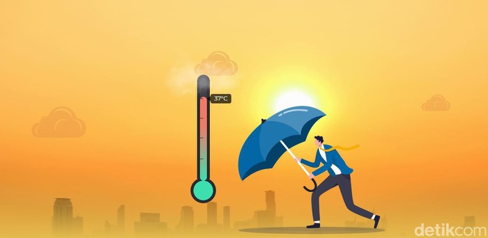 Ilustrasi Neraka Bocor Suhu Panas Indonesia Efek El Nino