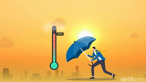 Ilustrasi Neraka Bocor Suhu Panas Indonesia Efek El Nino