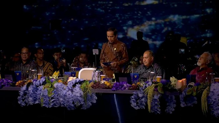 Jokowi buka gala dinner KTT AIS di Bali (dok. YouTube Setpres)
