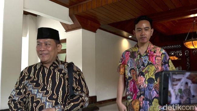 Ketua DPC Gerindra Kota Solo, Ardianto Kuswinarno, bertemu Wali Kota Solo, Gibran Rakabuming Raka di Balai Kota Solo, Selasa (10/10/2023).