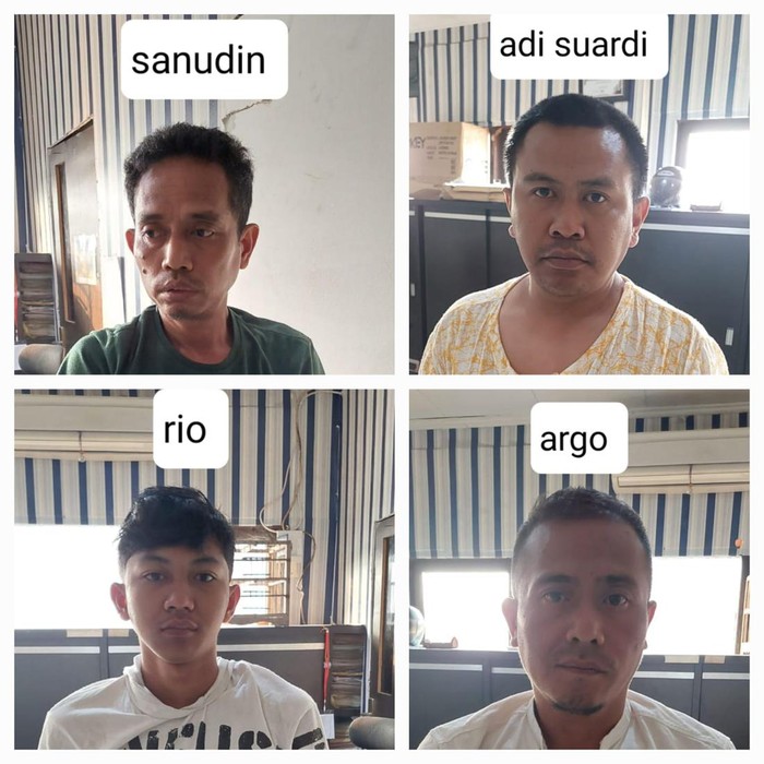 Empat pelaku penipuan penggada uang ditangkap Polrestabes Palembang di Jawa Barat.