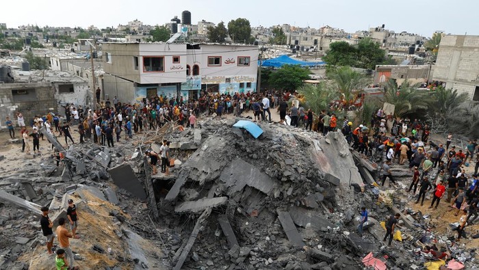 Korban Jiwa Gempuran Israel ke Gaza Bertambah Menjadi 687 Orang