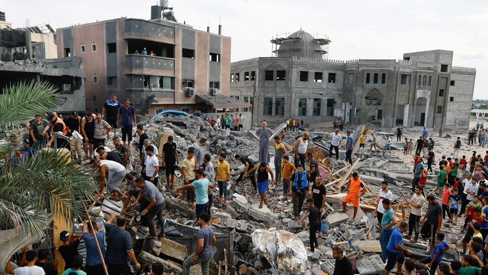 Korban Jiwa Gempuran Israel ke Gaza Bertambah Menjadi 687 Orang